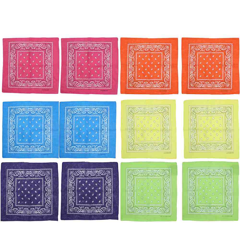 Zac's Alter Ego - Assorted Paisley Bandana - Multicolours